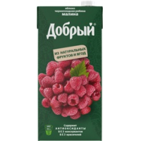 Добрый 2л.Нектар из яблок,чернопл.рябины и  малины с экстр.ромашки, обогащ.вит и мин.вещ-вами 45% ДП
