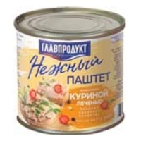 Паштет нежн.240гр.из куриной печени  Главпродукт №4