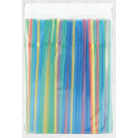 Трубочка,8*240мм,прямая,цветная,в индивид.пп-уп.,250шт/уп,AVIORA