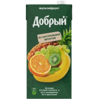 Добрый 2л.Нектар Мультифрукт из смеси фруктов, обогащ.провит. А  50% ДП