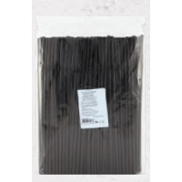 Трубочка,8*240мм,прямая,черная,в индивид.пп-уп.,250шт/уп,AVIORA