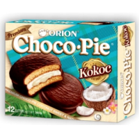 Мучное кондитерское изделие в глазури ("Кокос") "Choco Pie Coconut" 12шт*30гр.