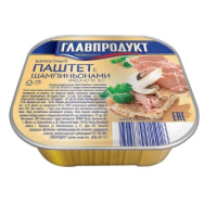 Паштет 95гр. Банкетный с шампиньонами Главпродукт Ламистр