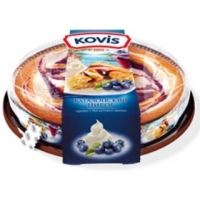 Пирог 400 гр."KOVIS" бискв. с нач.черничной йогуртовой