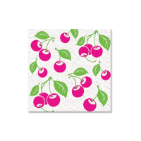 Салфетки "Семья и Комфорт" 100 вишня 2х.цв. (48)