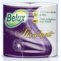 Т/бумага "BELUX стандарт" 4 шт. 2-сл. белая