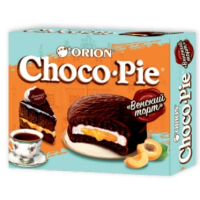 Мучное кондитерское изделие в глазури ("Венский торт") "Choco Pie VIENNA CAKE" 12шт*30гр.