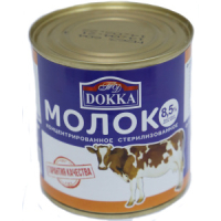 Молоко концентр.стерилиз.8.5% мдж ж/б 300 гр.ТМ"DOKKA"