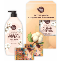 Подарочный набор Shower Mate ХЛОПОК (Гель для душа 500 мл + мыло Kerasys)
