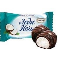 Леди Ночь с кокосом конфеты 3кг.