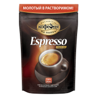 Кофе раст.95 гр.пак.ESPRESSO с доб.молотого натуральный с кофеином