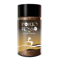 Кофе раст.90гр.ст/б.PORTO ROSSO ORO натуральный сублимированный с кофеином
