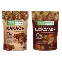 Какао-напиток "Горячий шоколад плюс" 140гр.пакет растворимый без кофеина