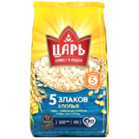 Хлопья 5 злаков "Царь" П34 400 гр.