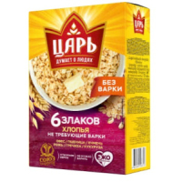 Хлопья 6 злаков "Царь" К62 400гр. не треб.варки