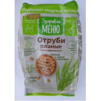 Отруби ржаные "Здоровое меню" (гранулы)