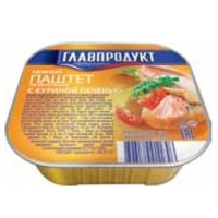 Паштет нежн.95гр.с курин печенью Главпродукт Ламистр