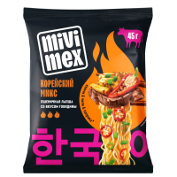 Изд.макарон.б/п Mivimex Пшеничная лапша со вк.говядины "Корейский Микс" 45гр*100