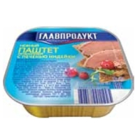 Паштет нежн.95гр.из печени индейки Главпродукт Ламистр