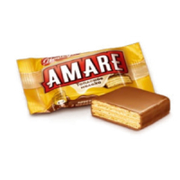 Конфета 1552 вафельная "АМАРЕ" со вк.топленого молока в молочн.шоколаде 1,5кг.