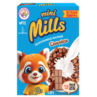 Кук.шарики "Mini Mills" 200 гр.шоколадные обогащ.витаминами и железом