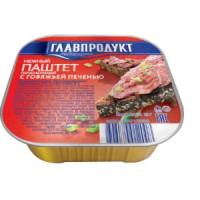 Паштет нежн.95гр.из говяж печени Главпродукт Ламистр