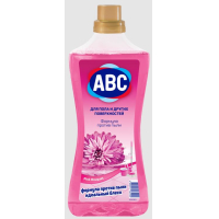Универсальный очиститель "АВС" для пола 900мл. РОЗОВЫЙ