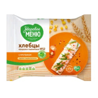 Хлебцы кук-пшенич.с протеином "Здоровое меню" 90гр. № 12