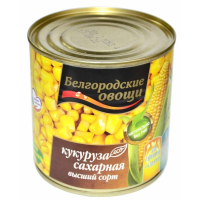 Кукуруза сахарная ТМ "Белгородские овощи" ж/б 400 гр.