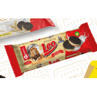 Печенье 100гр."LEO" с молочным кремом
