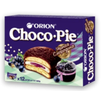 Мучное кондитерское изделие в глазури ("Смородина") "Choco Pie BLACK CURRANT" 12шт*30гр.