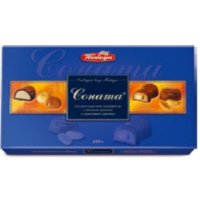 Конфеты 032 шоколадные "Соната" с лесным орехом и ореховым кремом 250г/20шт