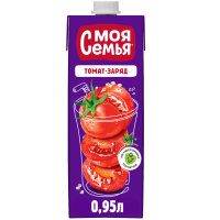 Моя семья 0,95л. Нектар томатный с солью "Томат-Заряд" ДП