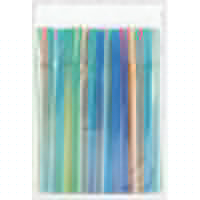 Трубочка,8*240мм,прямая,цветная,в индивид.пп-уп.,250шт/уп,AVIORA