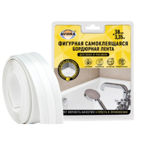 Лента бордюрная самокл.для ванн и раковин,38мм*3,35м AVIORA