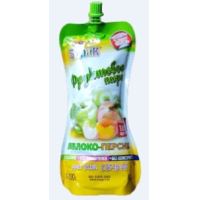 Фруктовое пюре яблоко-персик Suntik 500гр.