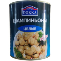 Шампиньоны целые 800 гр. ТМ "DOKKA"