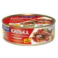 Килька балт.неразд.обж.в т/с 230гр.с овощами по-испански Easy open ГП №3