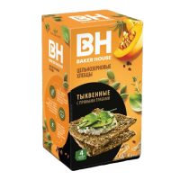 Хлебцы тыквенные с пряными травами цельнозерновые "Скандинавские" 180гр. ТМ"Baker House"