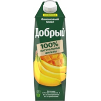 Добрый 1л.Напиток сокосодерж.из яблок,бананов и манго,обогащ.провит.А "Банановый микс" 35% ДП