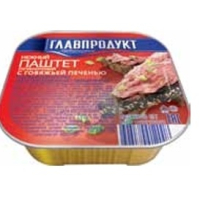 Паштет нежн.95гр.из говяж печени Главпродукт Ламистр