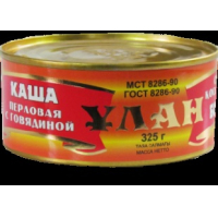 Каша перловая с говядиной "Халал" 325 гр. Улан