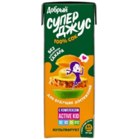 Добрый 0,2л. Сок мультифруктовый "Aktive kid" обогащенный витаминным комплексом